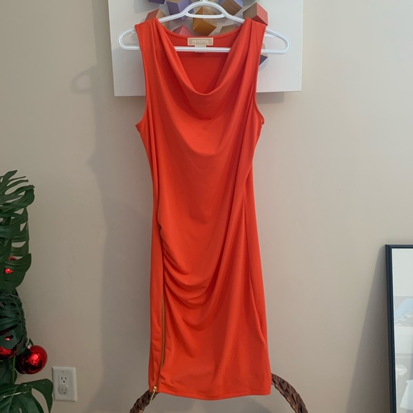 Michael Kors Orange Side Zip Dress XS - Picture 1 of 3